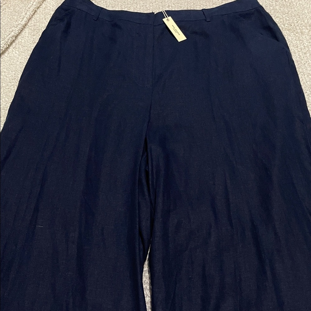 NWT- Max Studio - 2X. Linen Blend Wide Leg Trouser - Picture 3 of 8